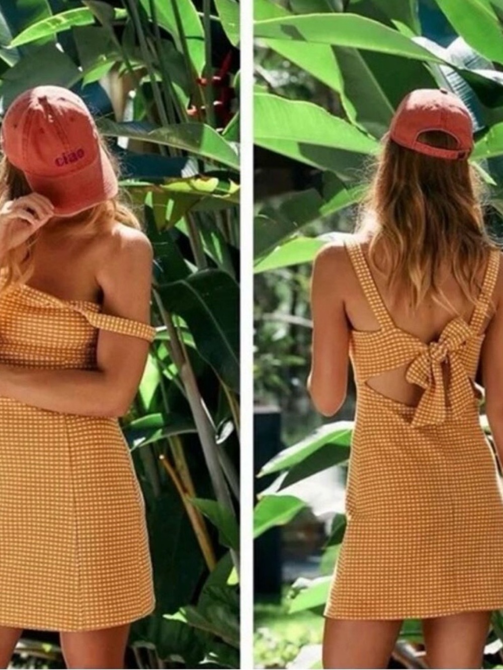 Free People BARDOT MINI DRESS IN STYLISH MUSTARD SIZE M